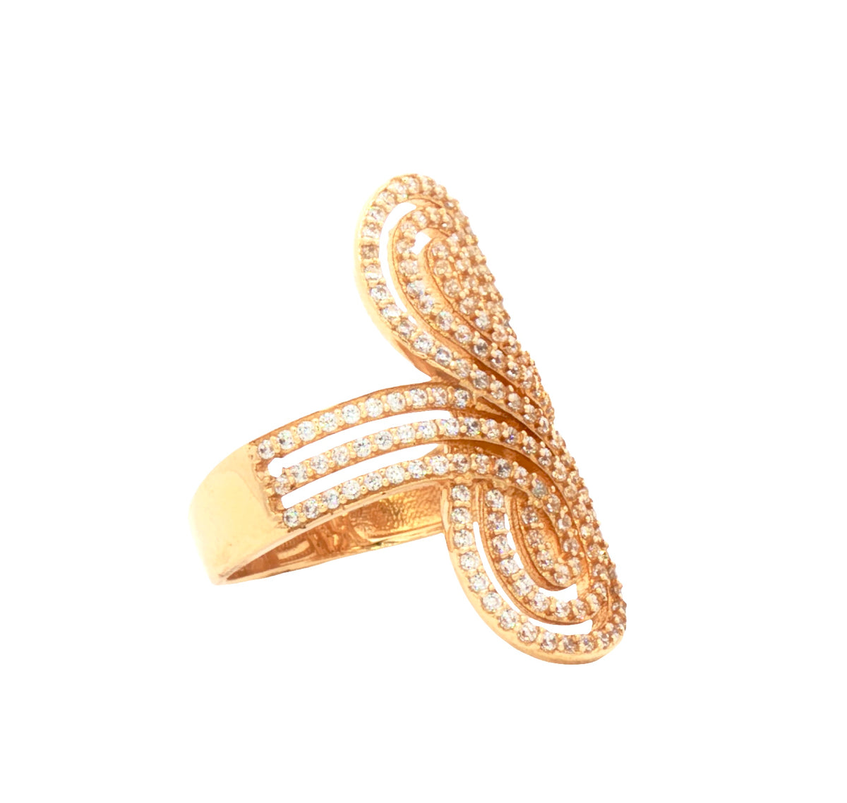 Fancy Ring with Stones 14k Gold