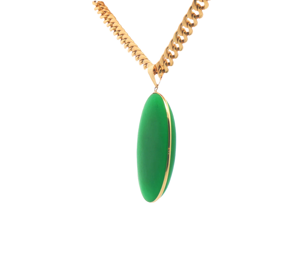 Jade Charm 14k Gold