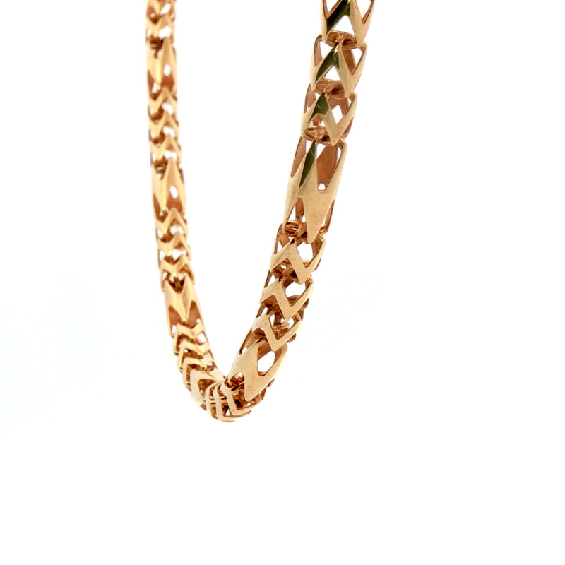 Men Fancy Chain 14k Gold ITALIAN STYLE