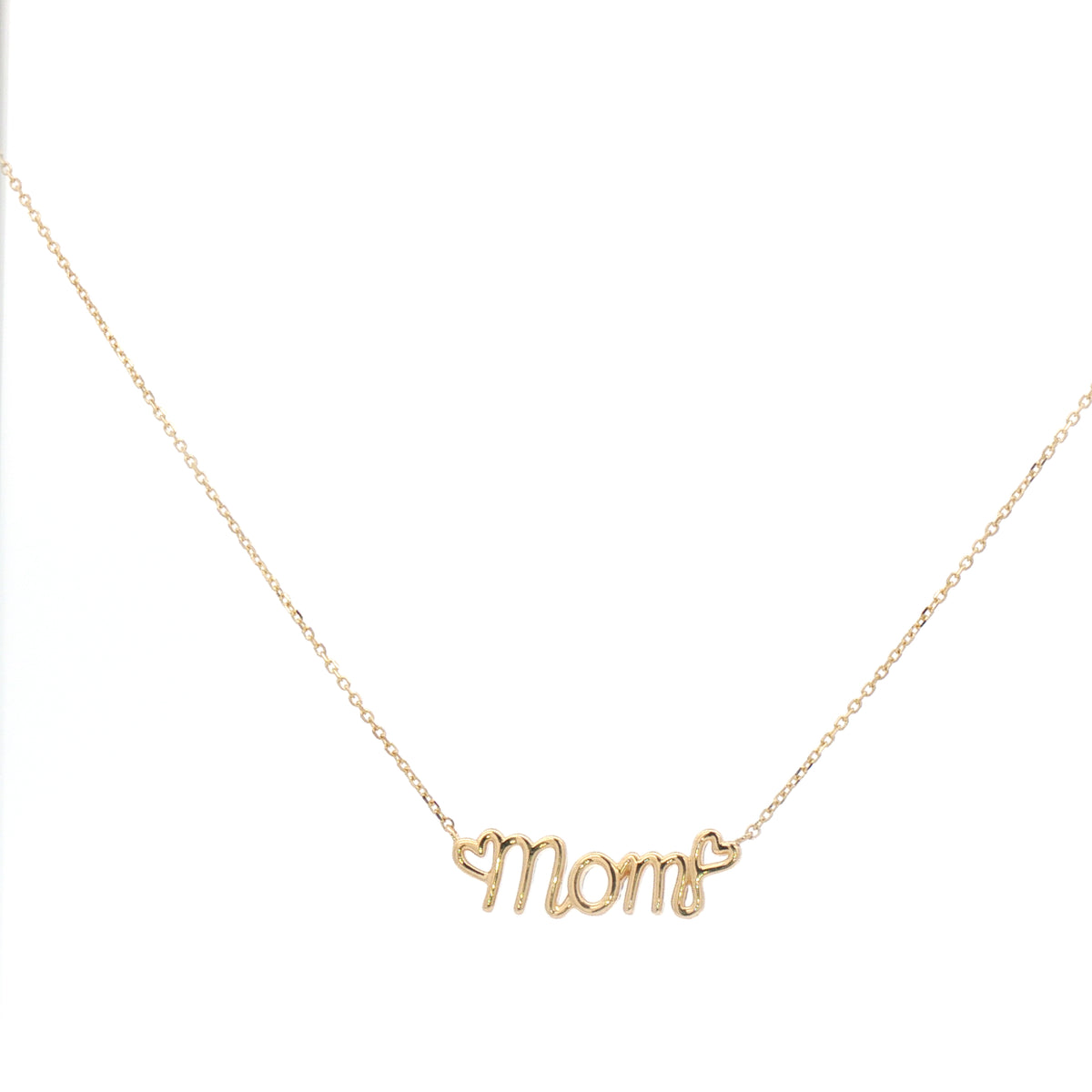 Mom Necklace 14k Gold