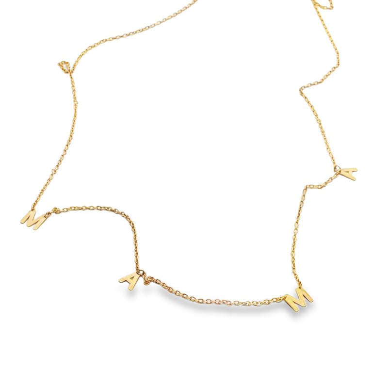 M_A_M_A Necklace 14k Gold
