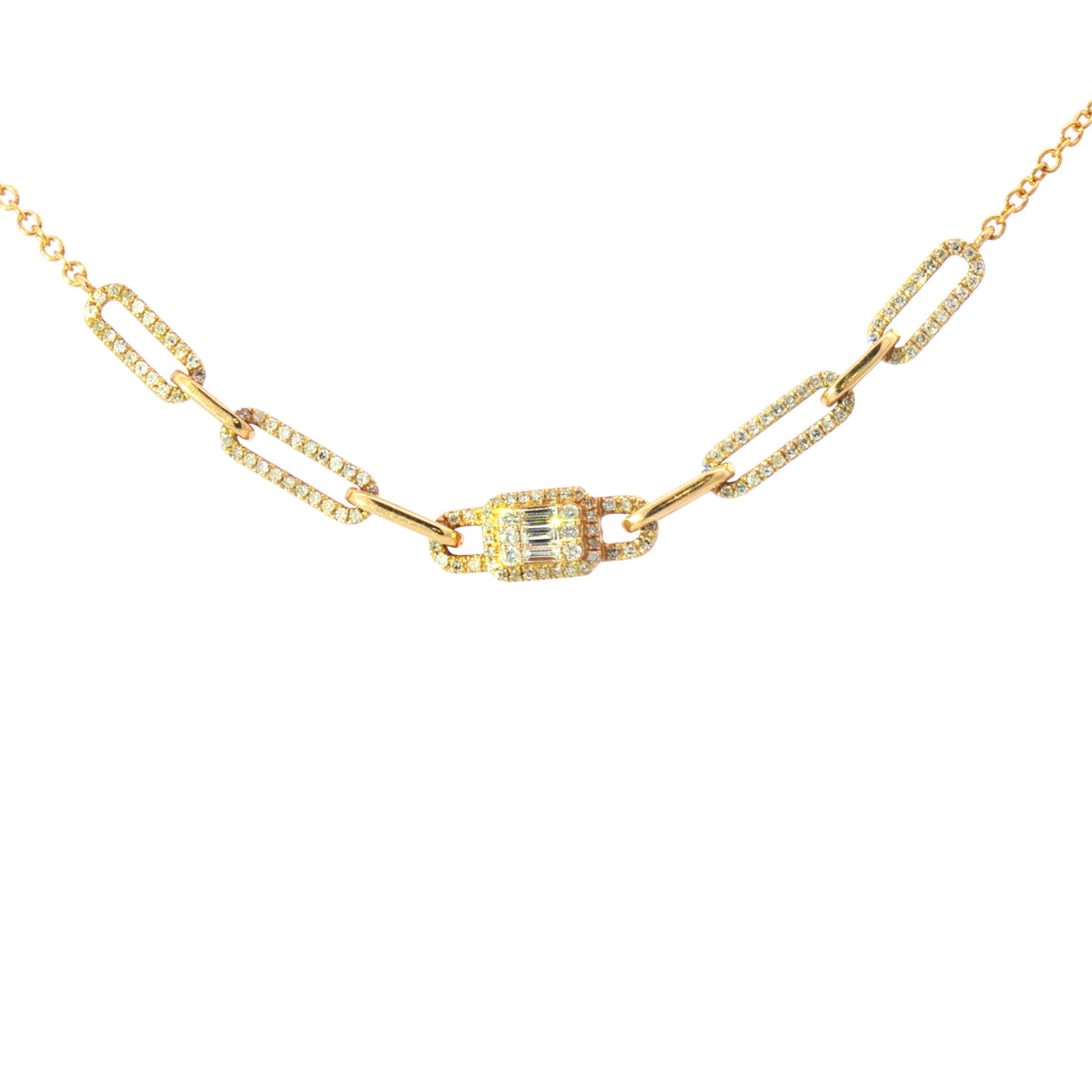 Fine Necklace with Diamond 14k Gold