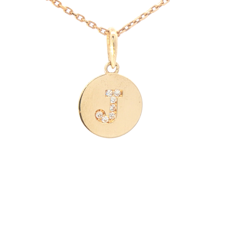 Gold Charm with Inicial 5