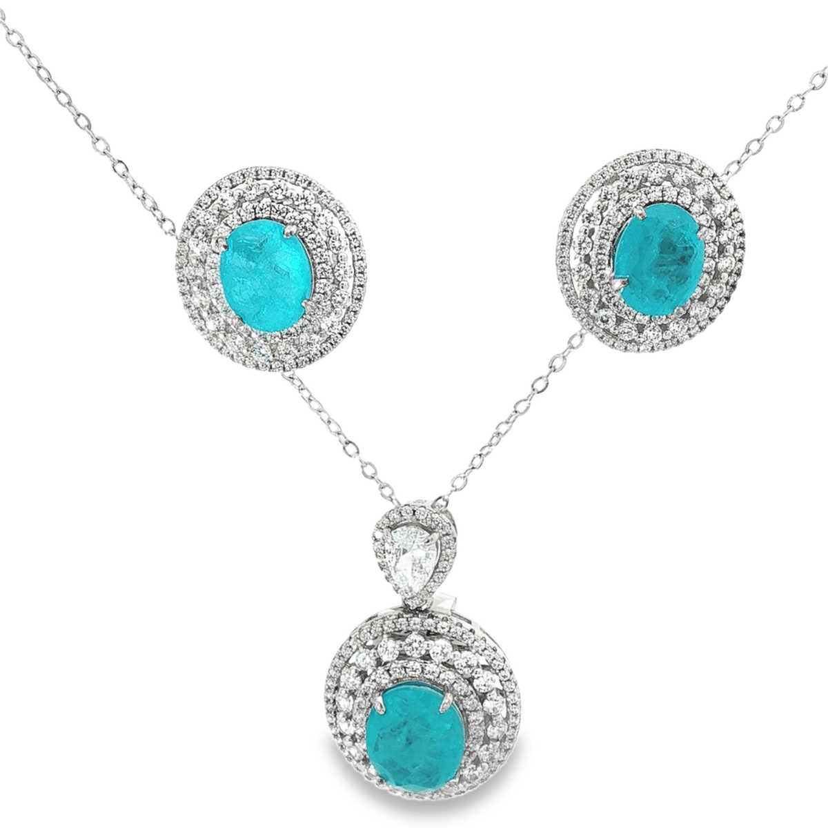 Set Silver 925 Aquamarine