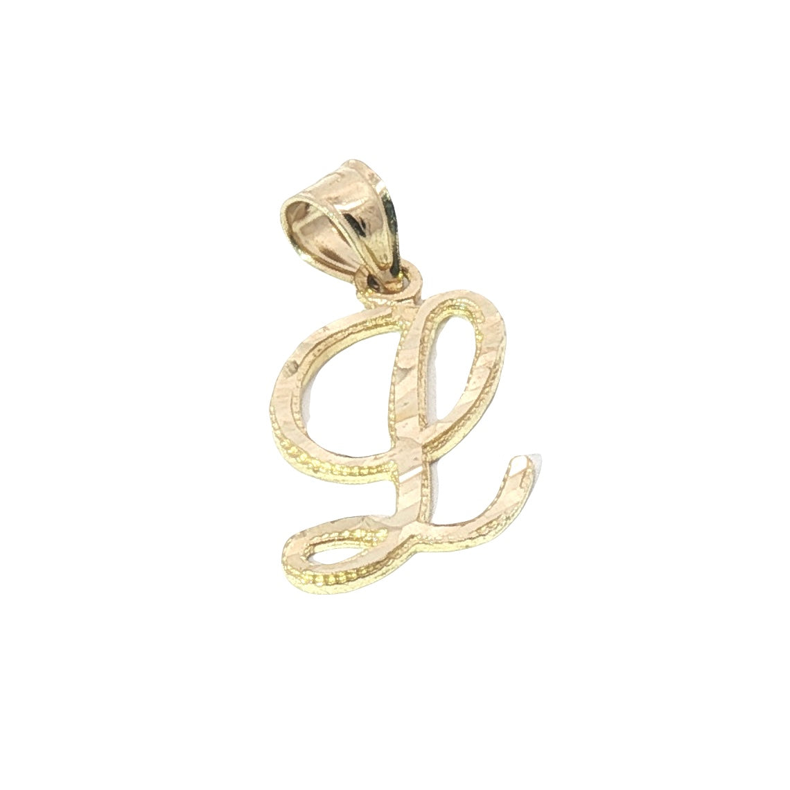 Gold Charm with Inicial 1