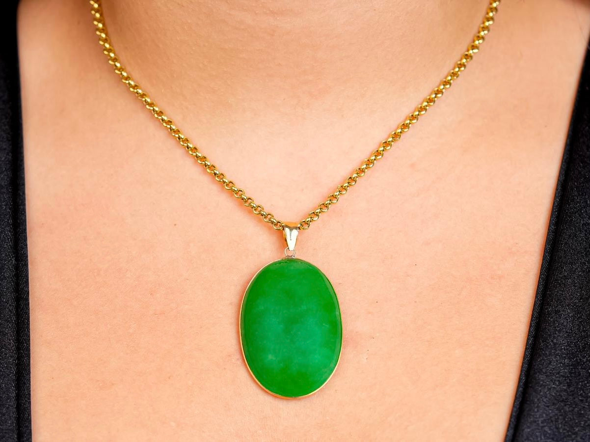 Jade Charm 14k Gold