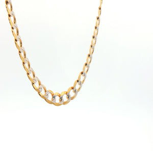 Cuban Link Bracelet Diamond Cut 10k Gold