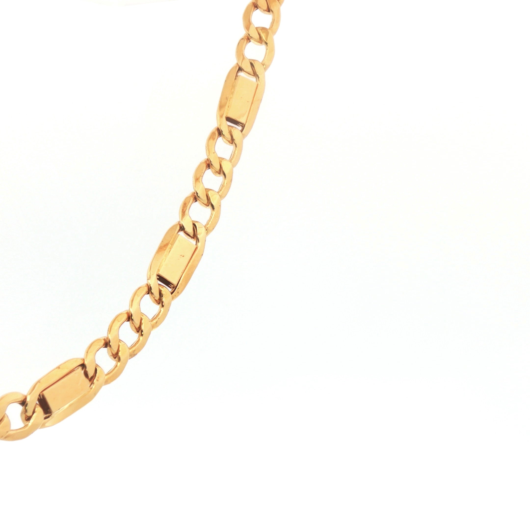 Cuban Fancy Bracelet 14k Gold