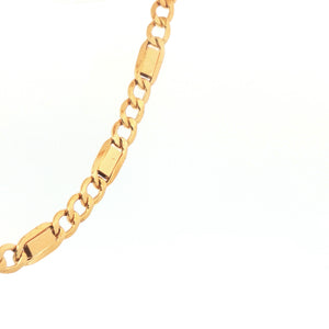 Cuban Fancy Bracelet 14k Gold