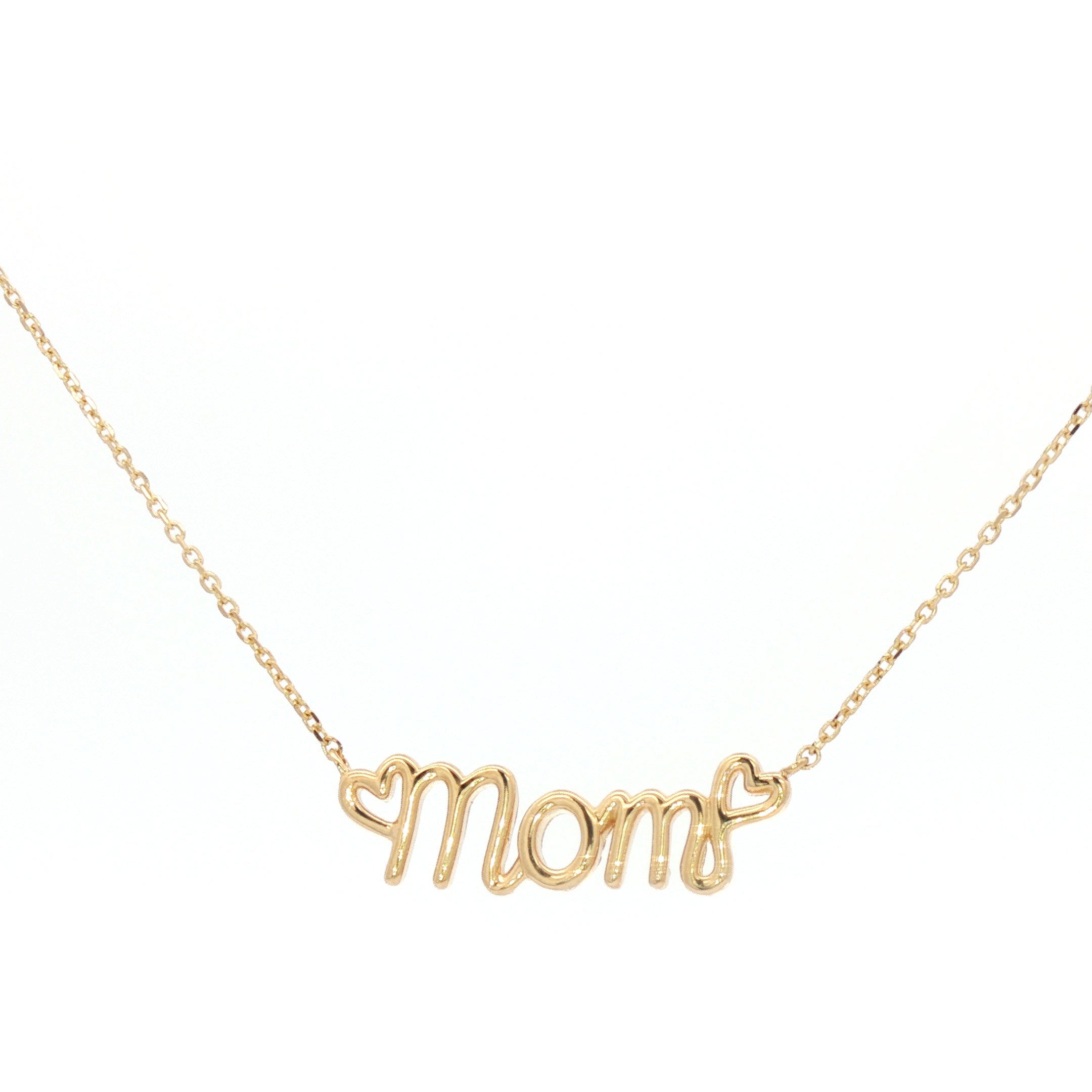 Mom Necklace 14k Gold