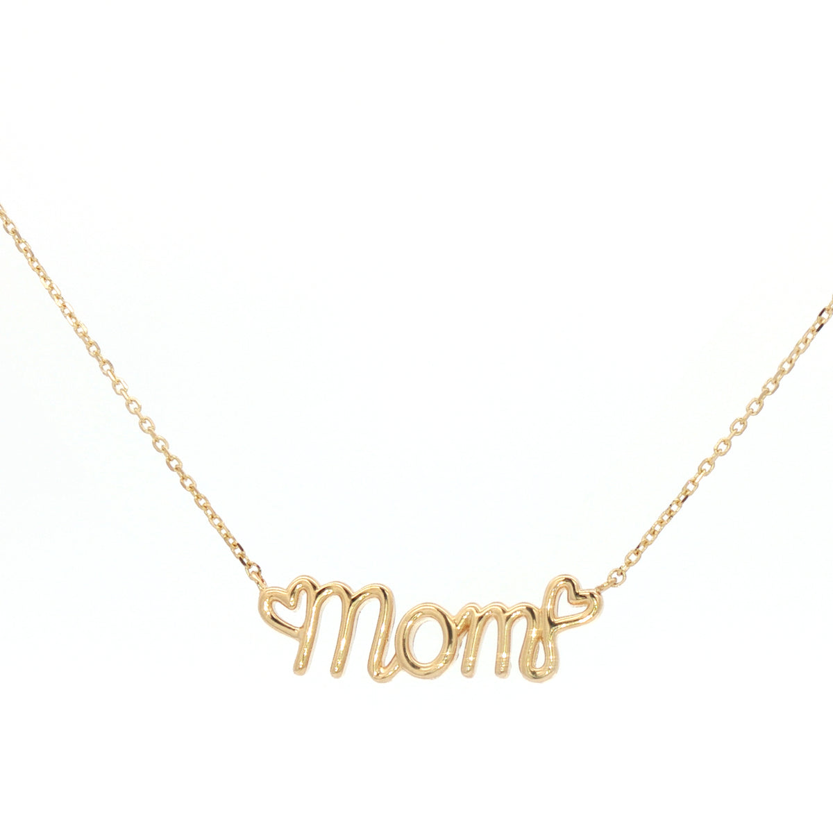 Mom Necklace 14k Gold