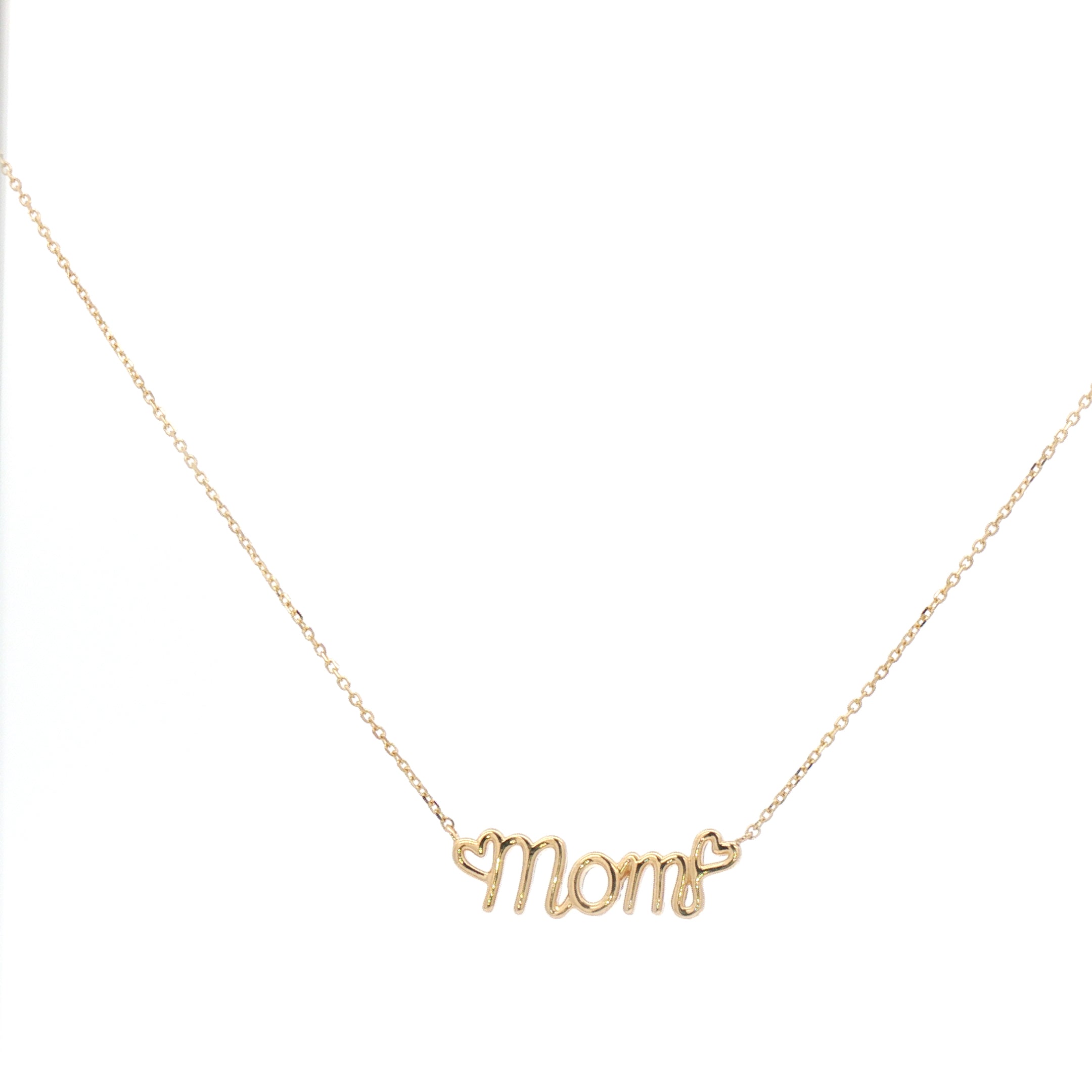 Mom Necklace 14k Gold