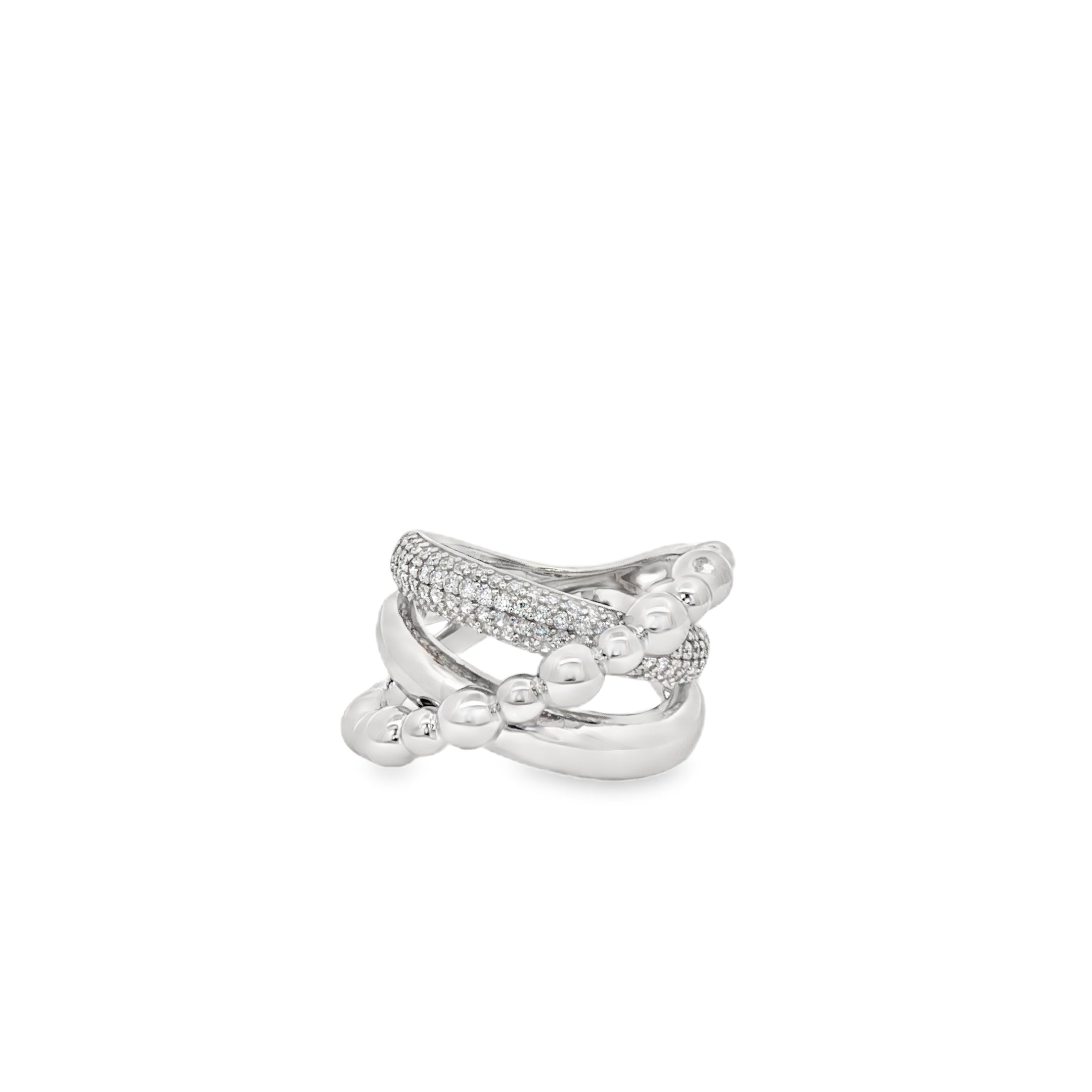 Chunky Fancy Ring Sterling Silver 925
