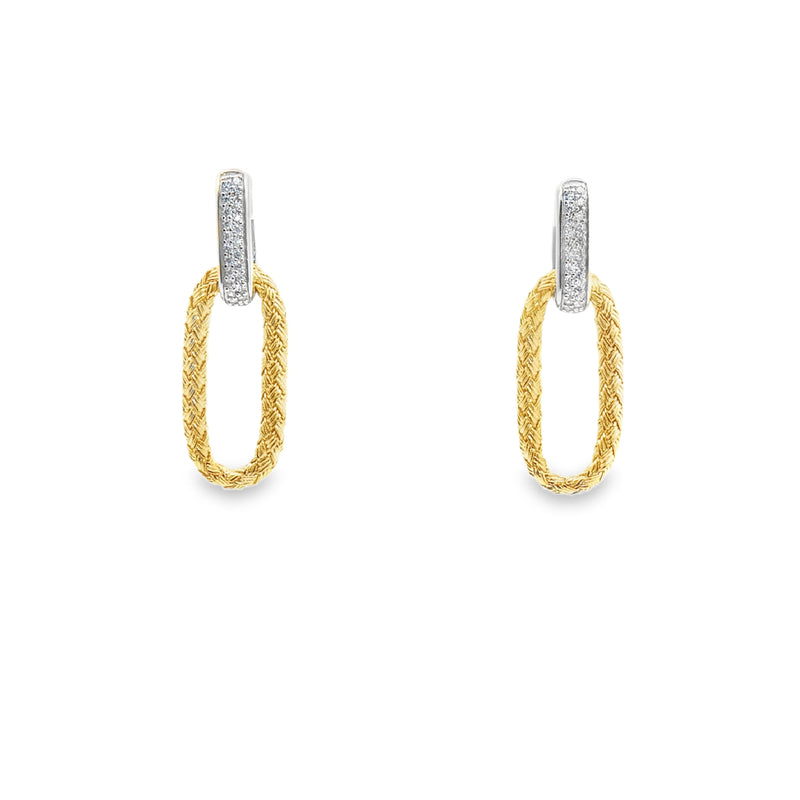 Paper Clip Hoops Sterling Silver 925