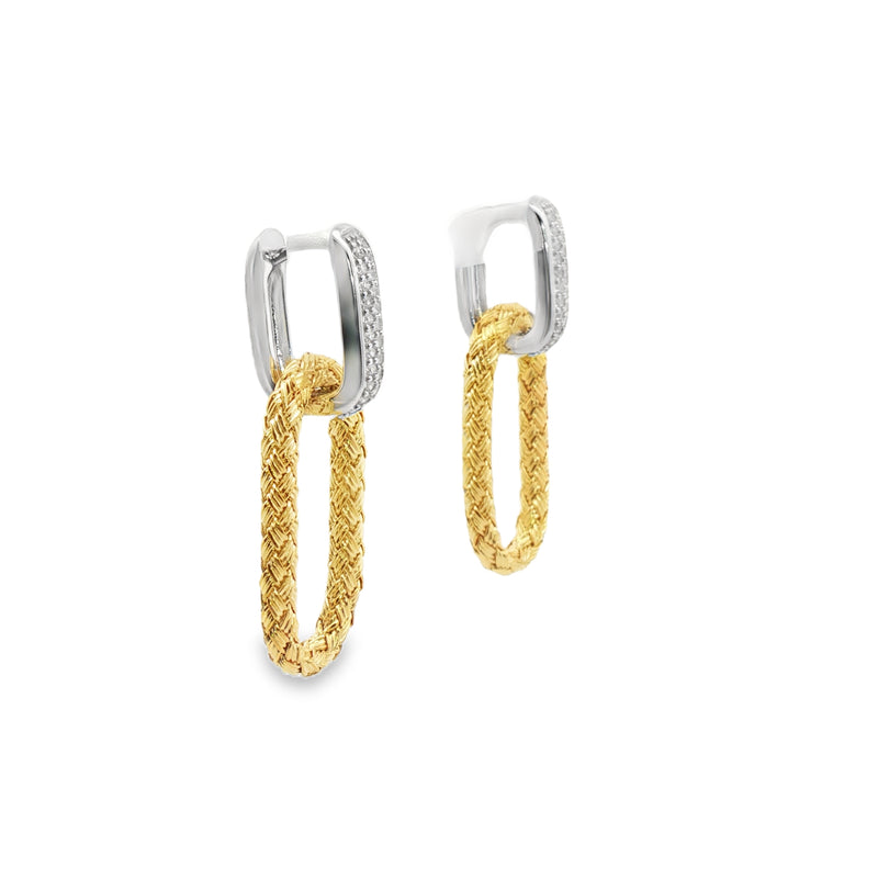 Paper Clip Hoops Sterling Silver 925