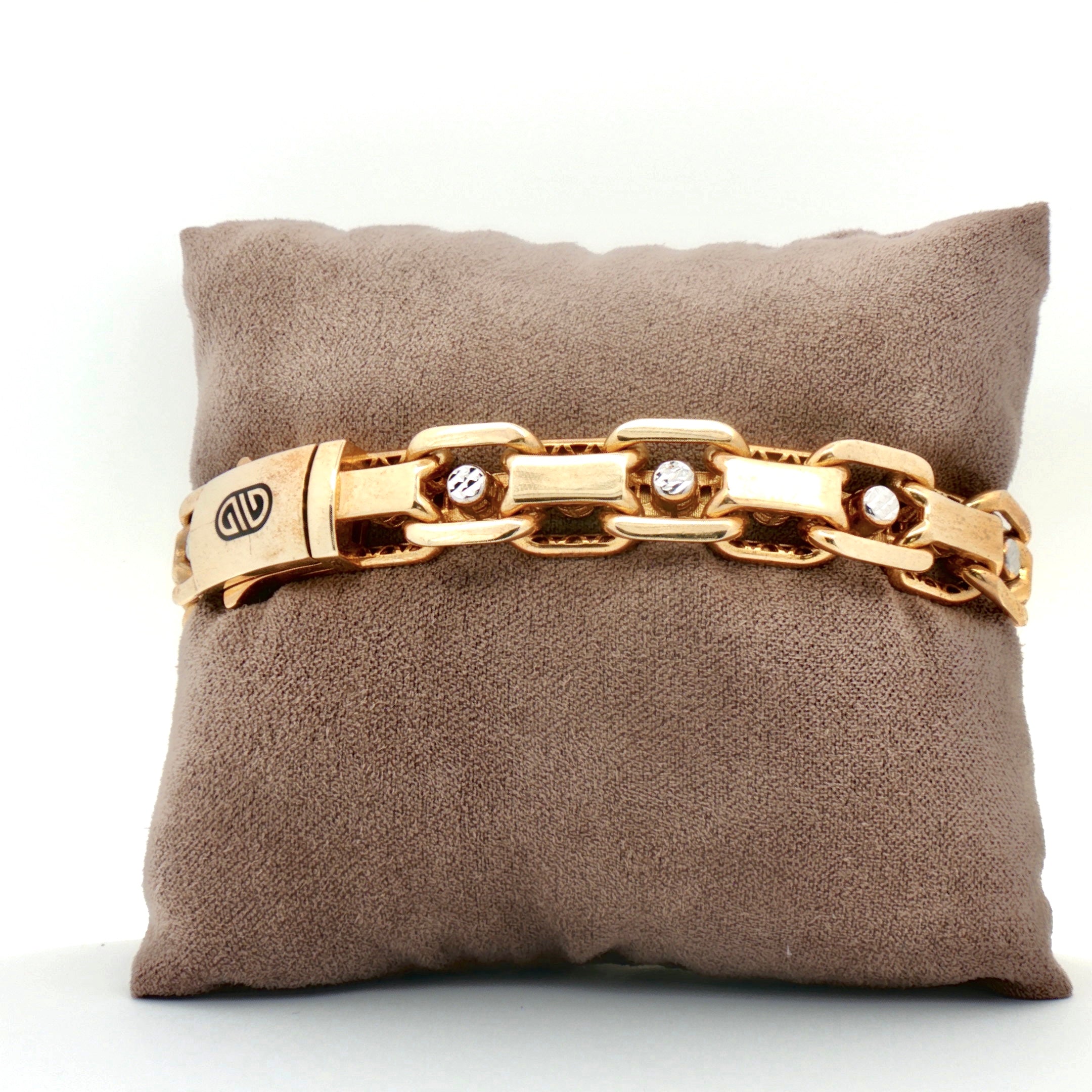 Men Fancy Bracelet 10k Gold