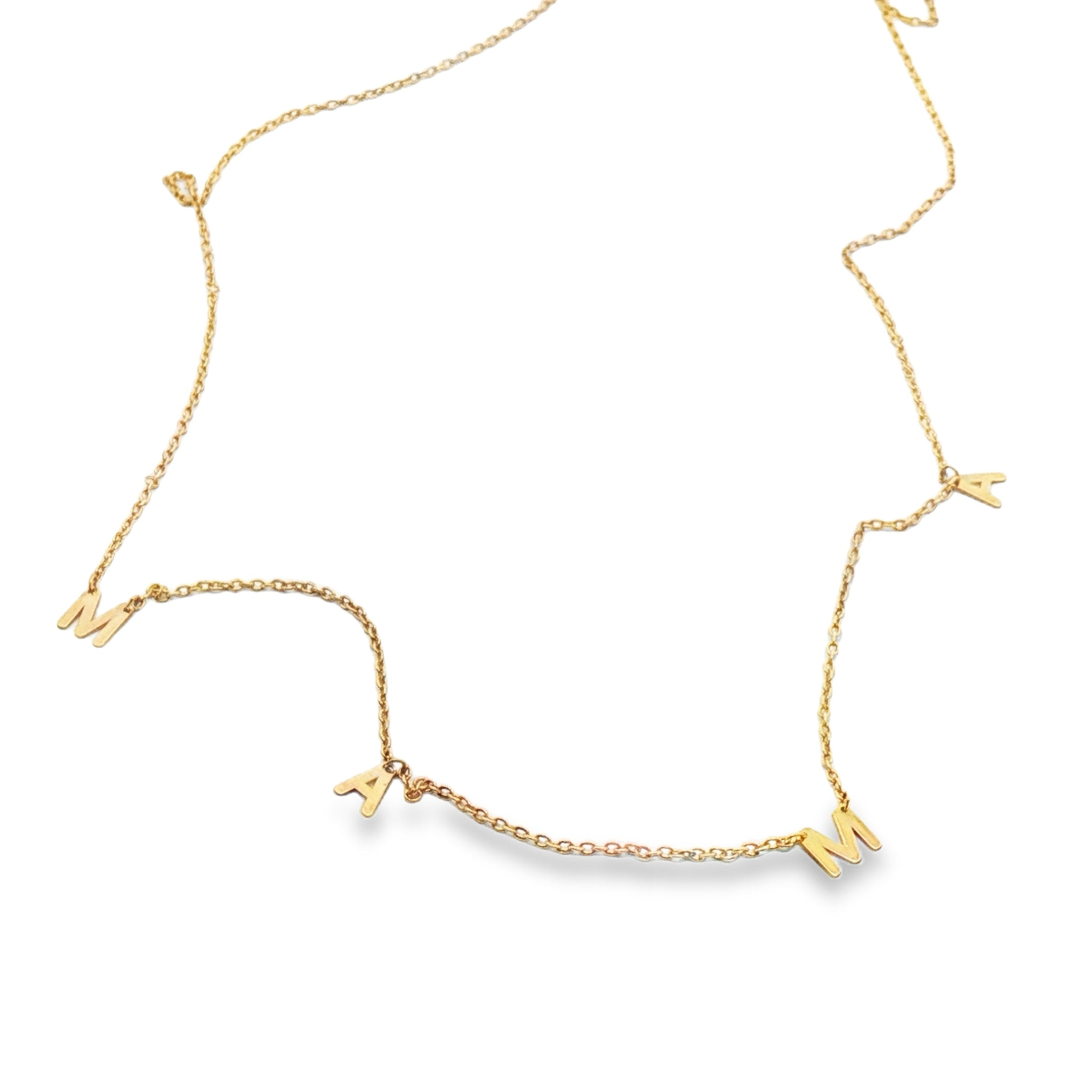 M_A_M_A Necklace 14k Gold