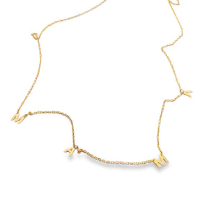 M_A_M_A Necklace 14k Gold