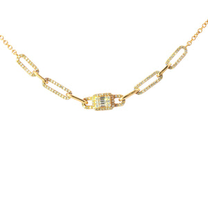 Fine Necklace with Diamond 14k Gold