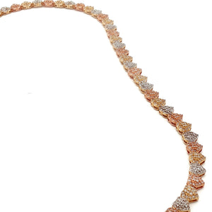 Tree Tones Heart Necklace 14k Gold