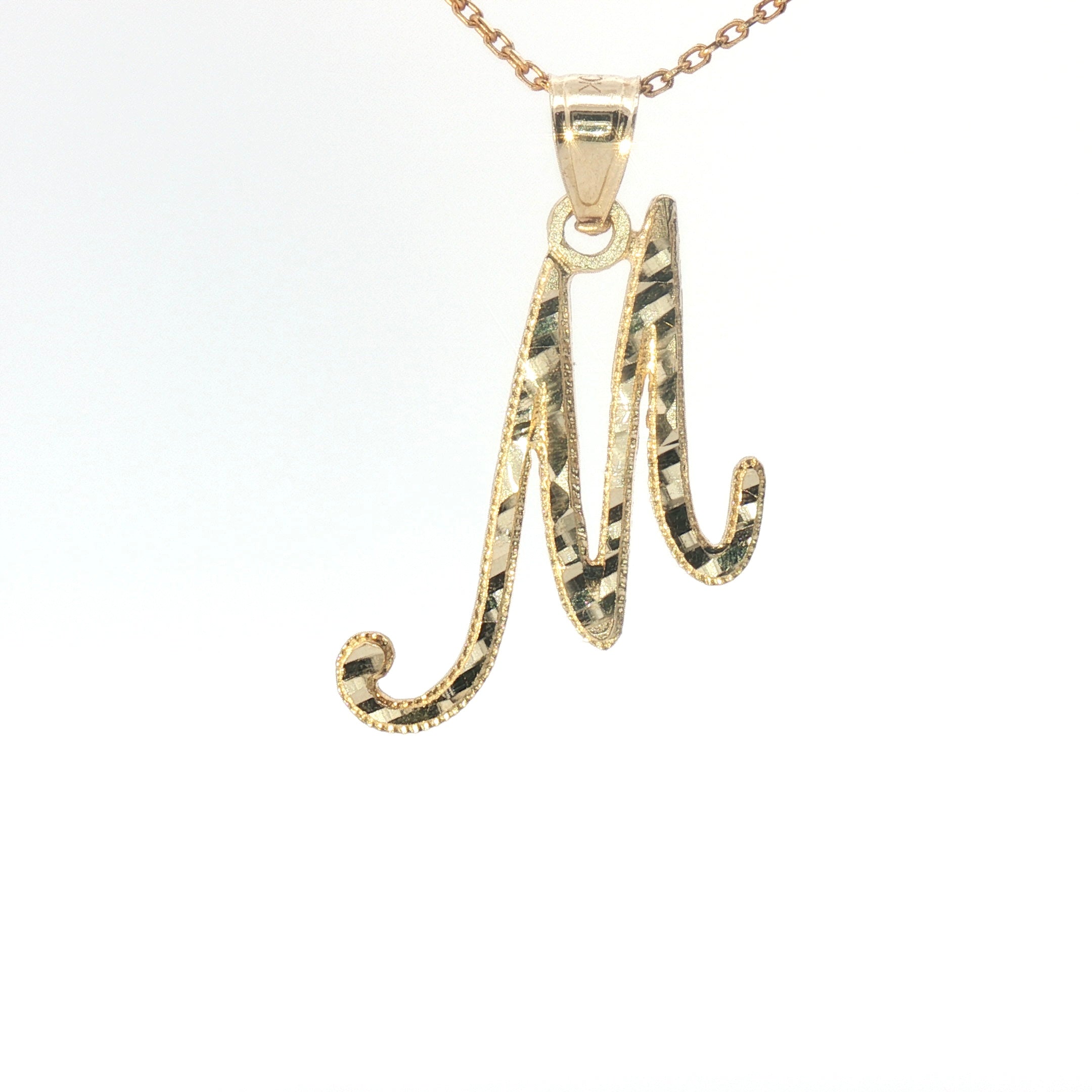 Gold Charm with Inicial 1