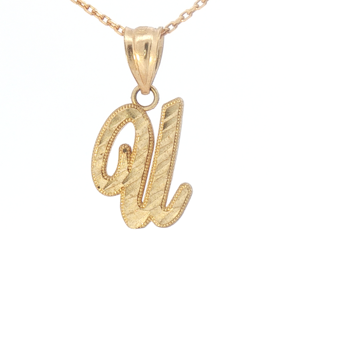 Gold Charm with Inicial 3