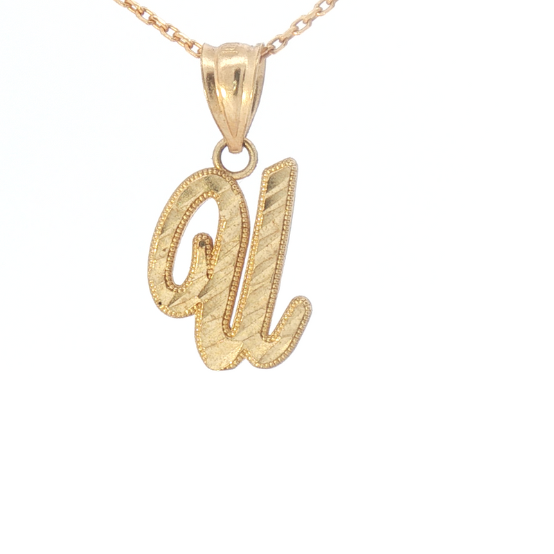 Gold Charm with Inicial 3