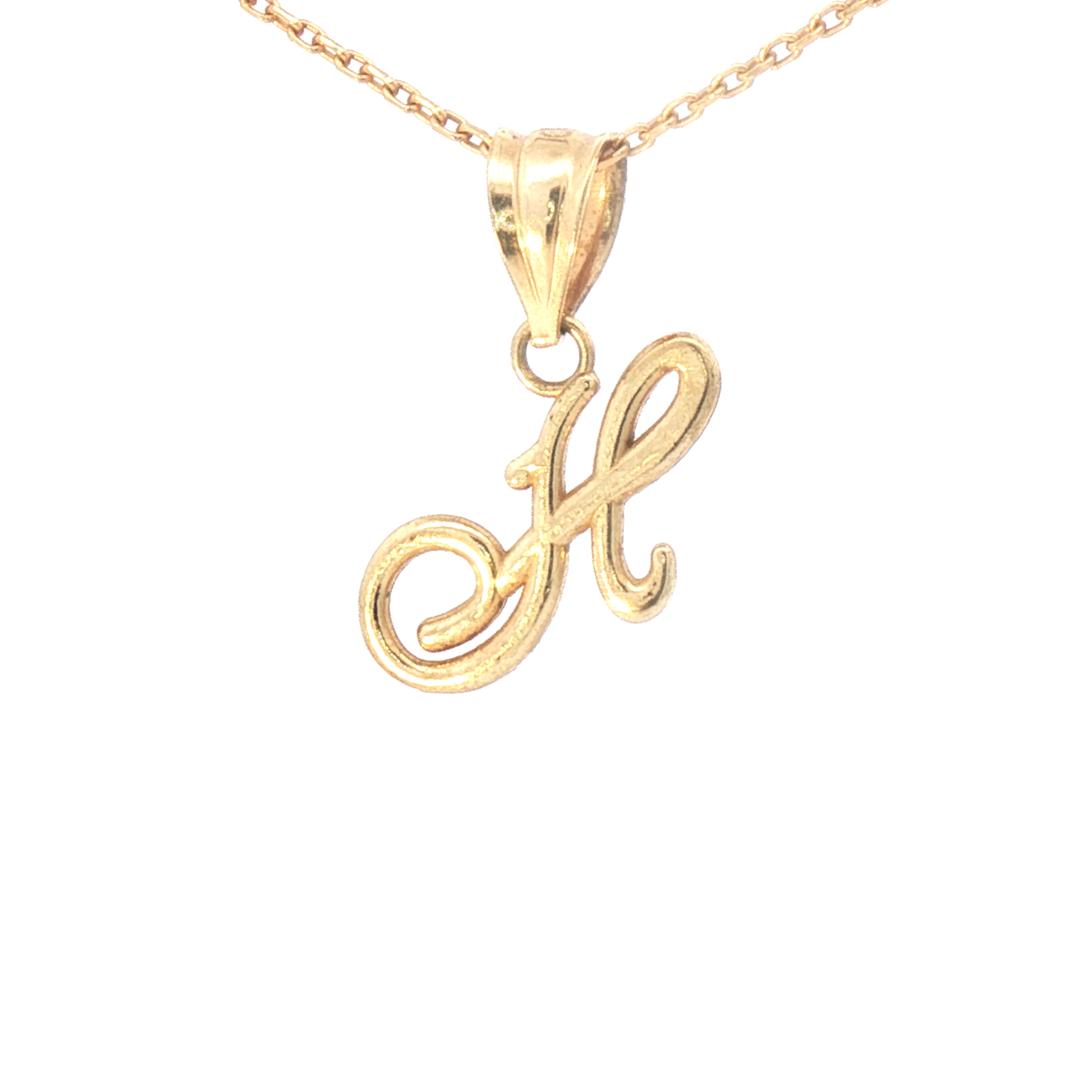 Gold Charm with Inicial 4