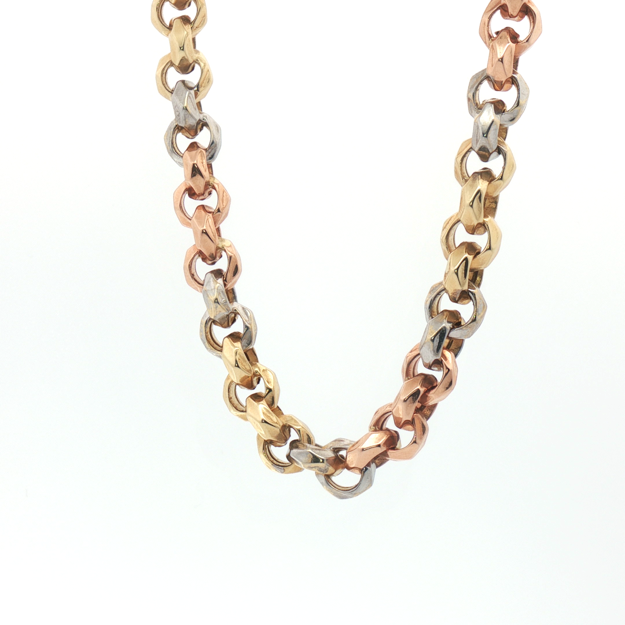 Fancy 3 Tones Rolo Bracelet