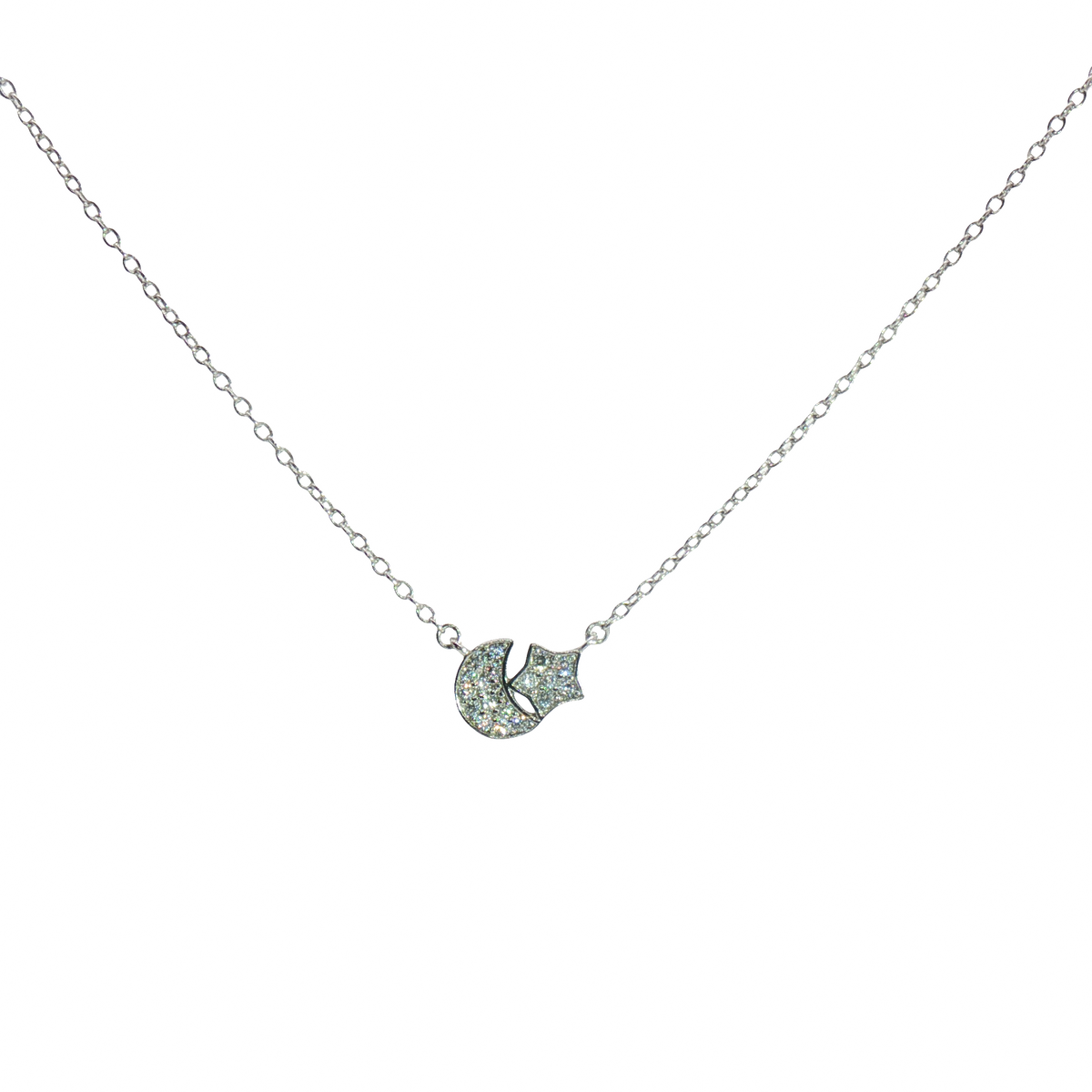 Moon & Star Necklaces Silver 925