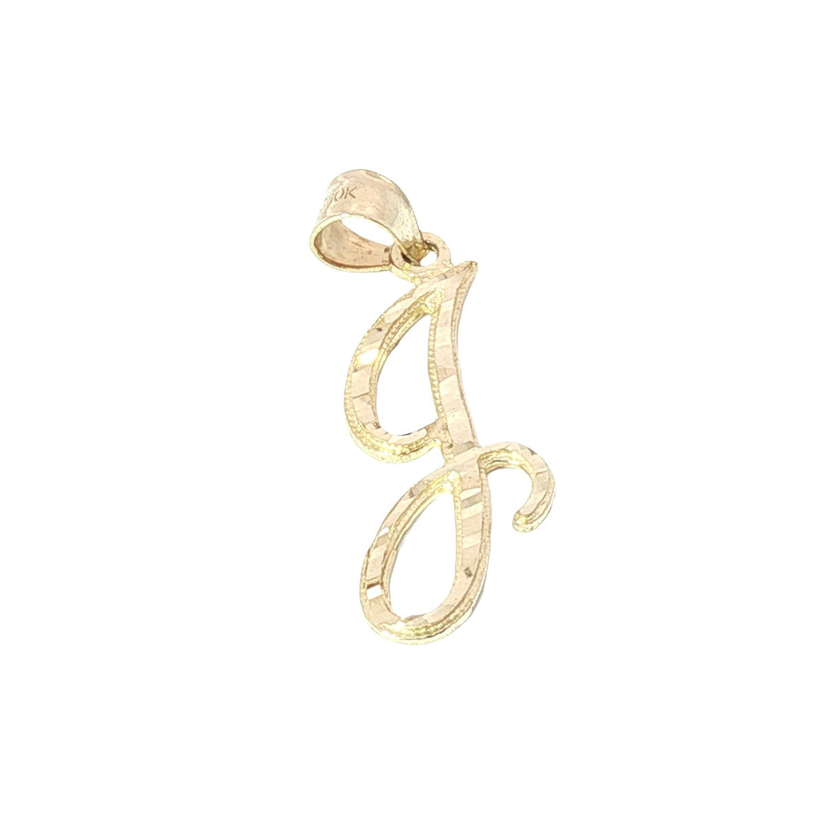 Gold Charm with Inicial 1