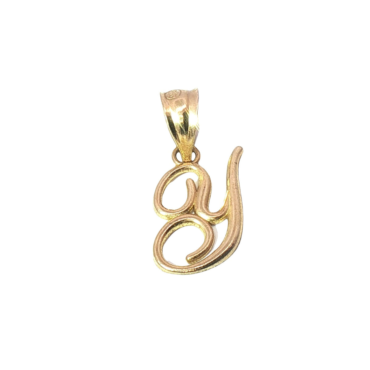 Gold Charm with Inicial 4