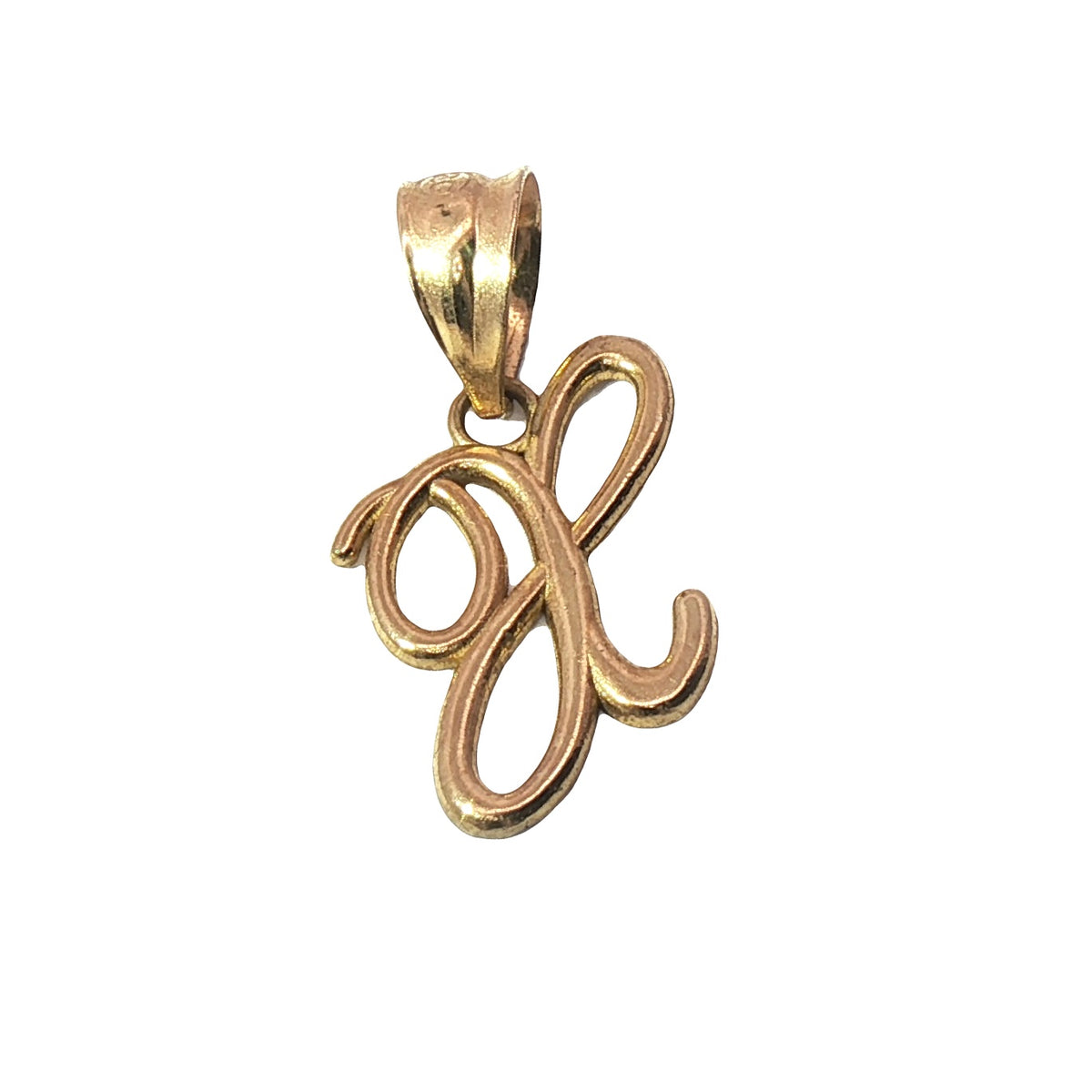 Gold Charm with Inicial 4