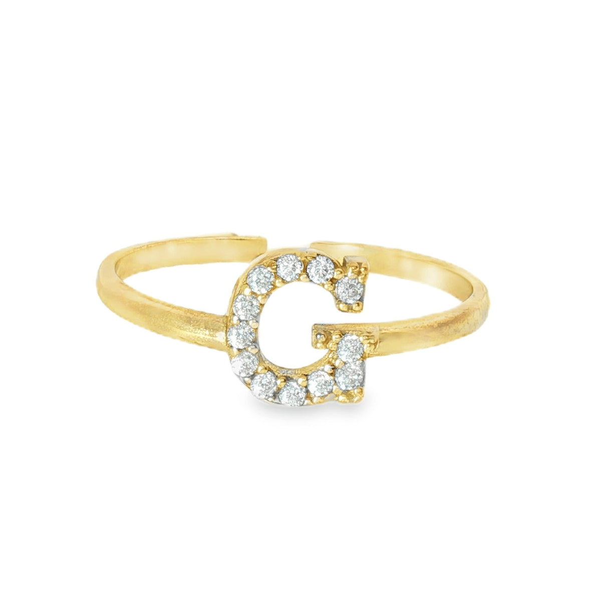 Gold Ring with Inicial 1